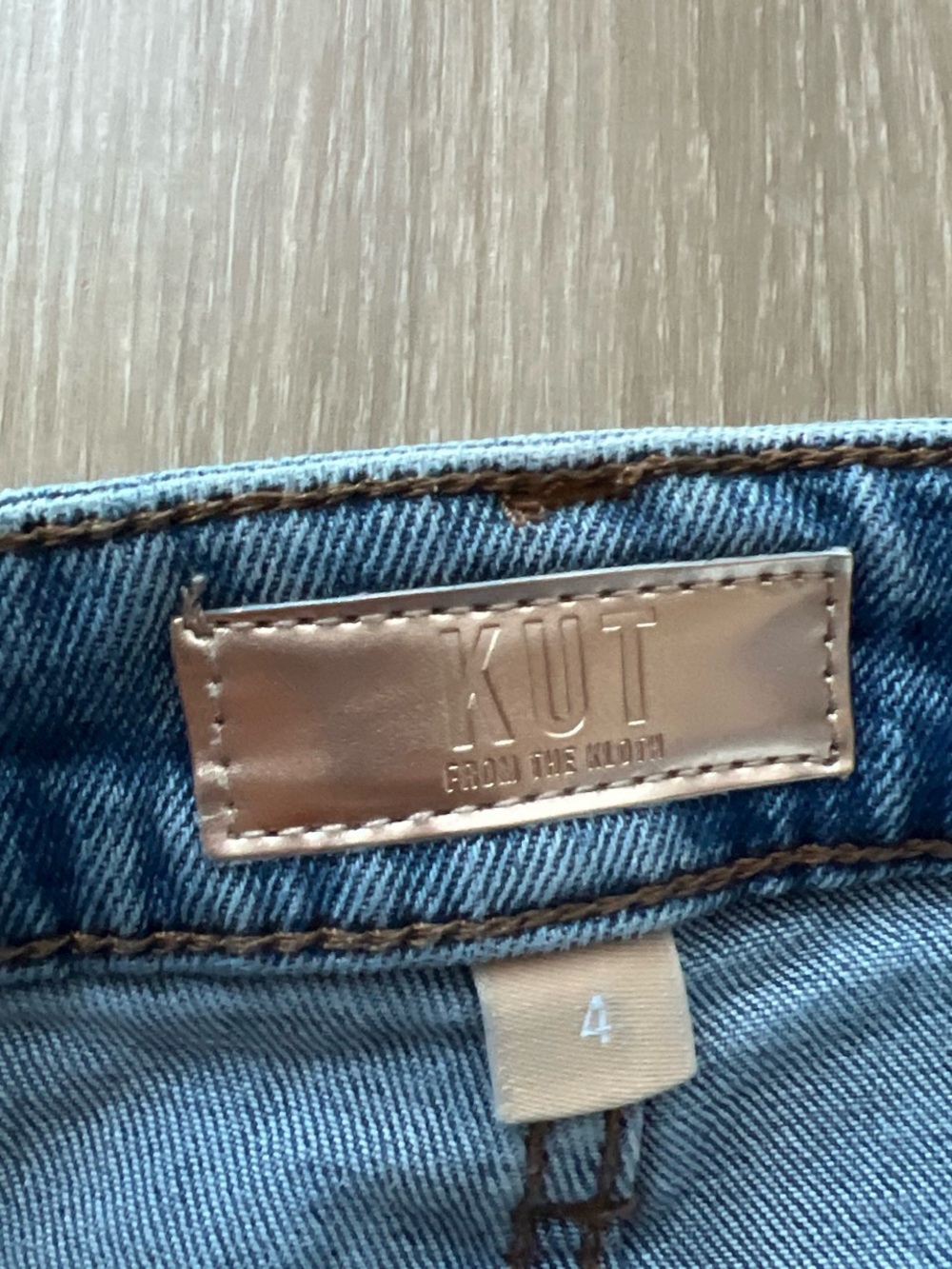 KUT from the Kloth blue denim jeans Ashley Sloughy Barrel size 4 #kut #denim - Picture 5 of 5